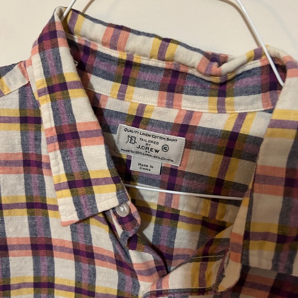 JCrew men’s linen button up XL - Picture 2 of 2